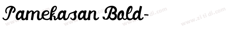 Pamekasan Bold字体转换
